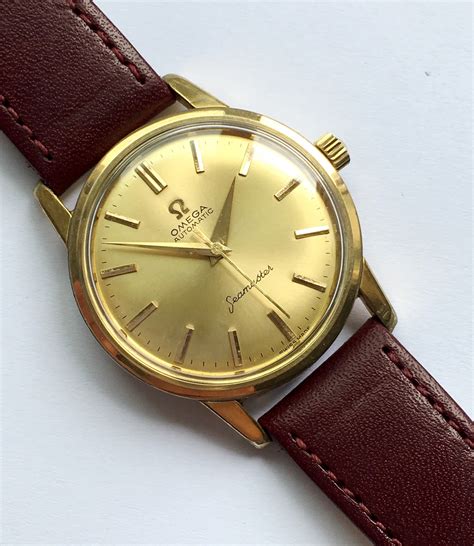 vintage omega seamaster automatic gold plated